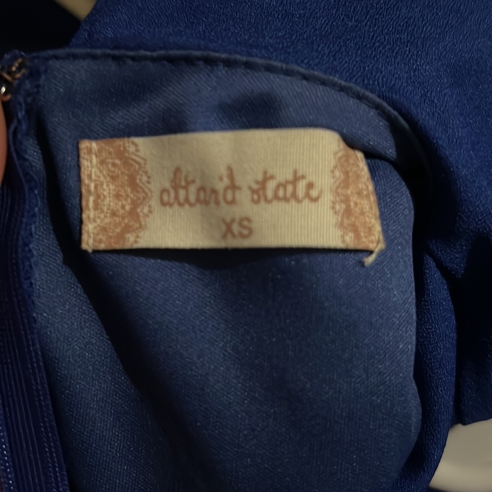 A beautiful Alter’d State Blue Dress. XS, Back Zipper - Picture 2 of 2